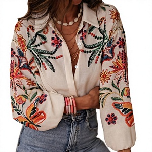 Spring and Summer New Cute Loose <b>Long</b>-sleeved Broadcloth Shirt <b>Top</b> - Product Image 3