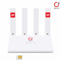 OLAX MC50 Routeur WiFi 4G CPE Cat4, Modem Sans Fil 2.4G, Routeur Extérieur pour Usage Domestique avec Fente pour Carte SIM
