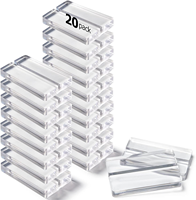 Base personnalisée en Lucite Porte-affiche en acrylique transparent Place Card Stand Holder pour le menu de mariage Table de réunion Numéros