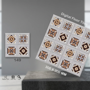 Carreaux de sol en porcelaine antidérapants personnalisés avec logo moderne, 5 mm, 300x300 mm, finition mate pour salles de bain, centres commerciaux et halls - Product Image 4