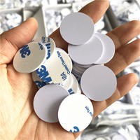 Wasserdichte PVC NFC Münz-Tags, wiederbeschreibbar, NTAG213 215 216, runde Etiketten für Veranstaltungstickets und Zugangskontrollsysteme