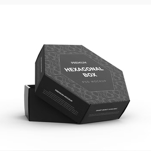 Custom Luxury Hexagon Special Shape Paper Honey Comb <strong>Bee</strong> <strong>Gift</strong> Packaging Black Elegant Paper Food Hexagon Box - Product Image 3