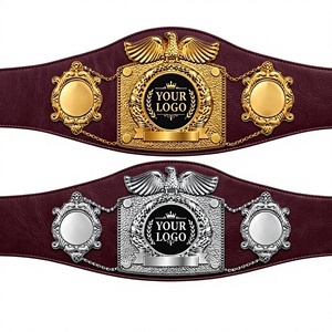 Cinturones de campeonato de cuero, cinturones de lucha libre, títulos de campeonato, cinturón de campeonato de MMA personalizado, cinturones de campeonato con logo personalizado - Product Image 1