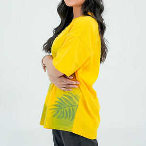 Camiseta Holgada Informal de Verano para Mujer, Diseño Único, Transpirable, 100% Algodón, Media Manga, 180g, Logotipo Personalizado, Alta Calidad, Bajo Precio - Product Image 4