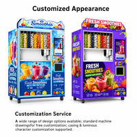 Distributeur automatique de smoothies OEM Robot Healthy Fresh Real Fruits, machine à smoothies protéinés