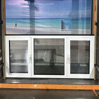 MINGLEI Fenêtre en aluminium Amérique Fenêtres à haute efficacité Fenêtres à battant en verre d'aluminium