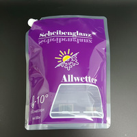 Sac d'emballage durable en PET/PE de 3L et 5L avec poignée, pochette à bec verseur anti-gel pour concentrés, destinée aux industries chimiques