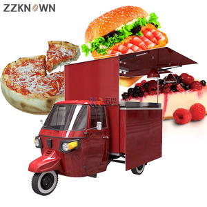 Camion de nourriture mobile à 3 roues avec cuisine complète, tricycle électrique, chariot de nourriture à vendre, camion de vente de crème glacée, remorque - Product Image 6