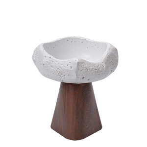 Irregular Resin Candle Holder Flameless Essential Oil Diffuser Container For Home Decor - Product Image 1