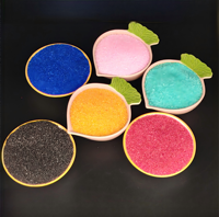 Perles de cire écologiques (cire de sable) transparentes/colorées fabriquées en Chine pour la fabrication de bougies