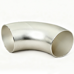 Codo de 90 Grados de Acero Inoxidable Fabricado en Vietnam, Accesorio de Tubería de Unión a Tope de Largo Radio, Resistente a la Corrosión, Superficie Lisa - Product Image 1