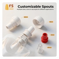 Emballages personnalisés, sachets en plastique avec bec verseur pour boissons, recharge de jus de fruits liquides