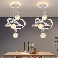 Luminaire suspendu LED linéaire de luxe pour îlot de cuisine, restaurant et bars, design moderne, hauteur réglable, en verre K9, best-seller