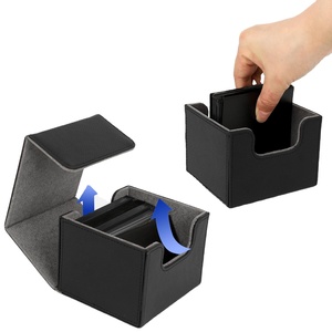 Boîte de rangement pour cartes en cuir PU avec logo personnalisé PTCG Yu-Gi-Oh pour <span class=keywords><strong>deck</strong></span> de commandant 140+ cartes - Product Image 1