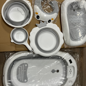 Juego de Bañera 6 en 1 con Temperatura, Soporte para Bañera y Juego de Juguetes para Baño - Product Image 1