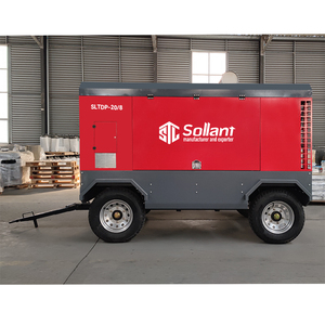 超静音柴油便携式空气压缩机，封闭式罩体设计，噪音低于75分贝，适合城市作业 - Product Image 4