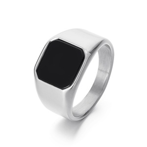 Anillo de Acero Inoxidable 316L Chapado en Oro de 18K con Grabado Personalizado, Resistente al Agua y al Deslustre, el Más Vendido - Product Image 1