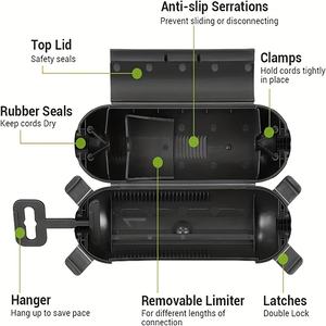 กล่องพลาสติกสำหรับกลางแจ้งรูปทรงสุนัขกล่องเก็บของกันน้ำสีดำเพื่อความปลอดภัยสำหรับสาย<span class=keywords><strong>ไฟ</strong></span>ต่อขยายสำหรับสาย<span class=keywords><strong>ไฟ</strong></span>คริสต์มาส - Product Image 3