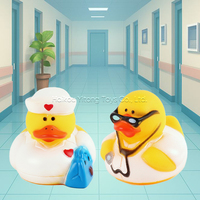 Canard en caoutchouc PVC personnalisé jouets de jeu d'eau pour enfants en vrac imprimé baignoire jouets de bain adapté aux tout-petits
