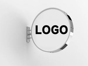 Tablero colgante lateral de pared con publicidad personalizada, letrero montado en círculo, letrero de caja de luz Led de dos lados para Bar, restaurante, letreros de tienda - Product Image 2