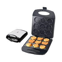 Usine 12 pièces 12 trous en gros ménage 3 en 1 multifonction grille-pain petit déjeuner gaufre Sandwich beignets beignet donet fabricant