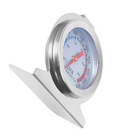 Termometer Oven Skala Ganda Celsius Fahrenheit Desain Gantung Tahan Suhu Tinggi Termometer Dial