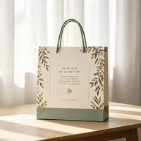 Sacs en papier à bas prix, MOQ faible, logo personnalisé, idées de conception de sacs en papier pour cosmétiques, vêtements, emballages cadeaux avec poignées