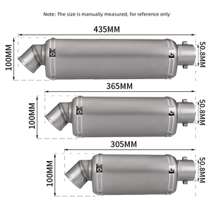 Silencieux d'échappement universel en acier inoxydable T98 pour XMAX <span class=keywords><strong>FZ6</strong></span> Z900 ninja400 ninja250 mt15 07 msx125 - Product Image 2