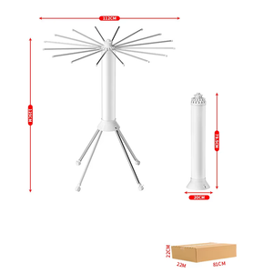 Séchoir à linge pliable pour la maison, 16 pôles, séchoir à linge en forme <span class=keywords><strong>de</strong></span> pieuvre, séchoir à linge extérieur rétractable, <span class=keywords><strong>support</strong></span> <span class=keywords><strong>de</strong></span> séchage rotatif - Product Image 1