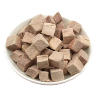 Friandises pour animaux de compagnie : Cubes de canard lyophilisés sans céréales, snacks riches en protéines pour chiens et chats, pour la santé de la peau et du pelage, vente en gros et marque privée