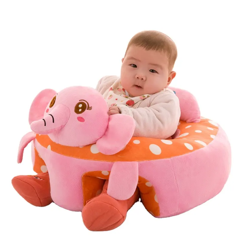 cartoon animal shaped infant sofa support chair baby learning to seat mini sofa chair