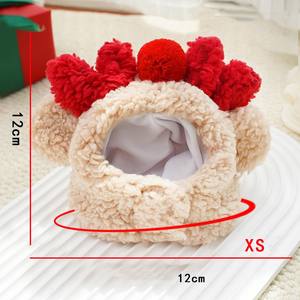 Kingtale-Cape de Noël verte avec chapeau, étoile et pompons, cape de <span class=keywords><strong>chiot</strong></span>, arbre de Noël, elfe, costume de fête. - Product Image 5