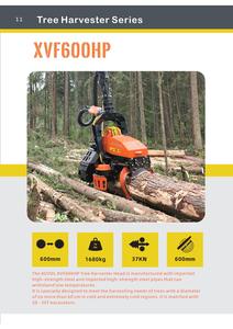XUVOL  Attache d'excavatrice de 20 à 25 tonnes, machinerie forestière, 600 CV, machines à couper les arbres, tête de récolteuse d'arbres - Product Image 4