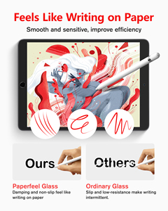 Venta caliente para <span class=keywords><strong>iPad</strong></span> 10,2 pulgadas Protector de pantalla de sensación de papel <span class=keywords><strong>iPad</strong></span> Anti-huella digital Protector de pantalla antideslumbrante con Kit de instalación - Product Image 4