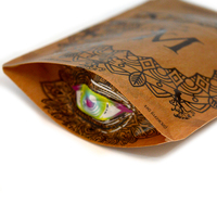 Sacs d'emballage alimentaire biodégradables de haute qualité, refermables, imprimés, à fond plat, sacs en Mylar de 3,5 g