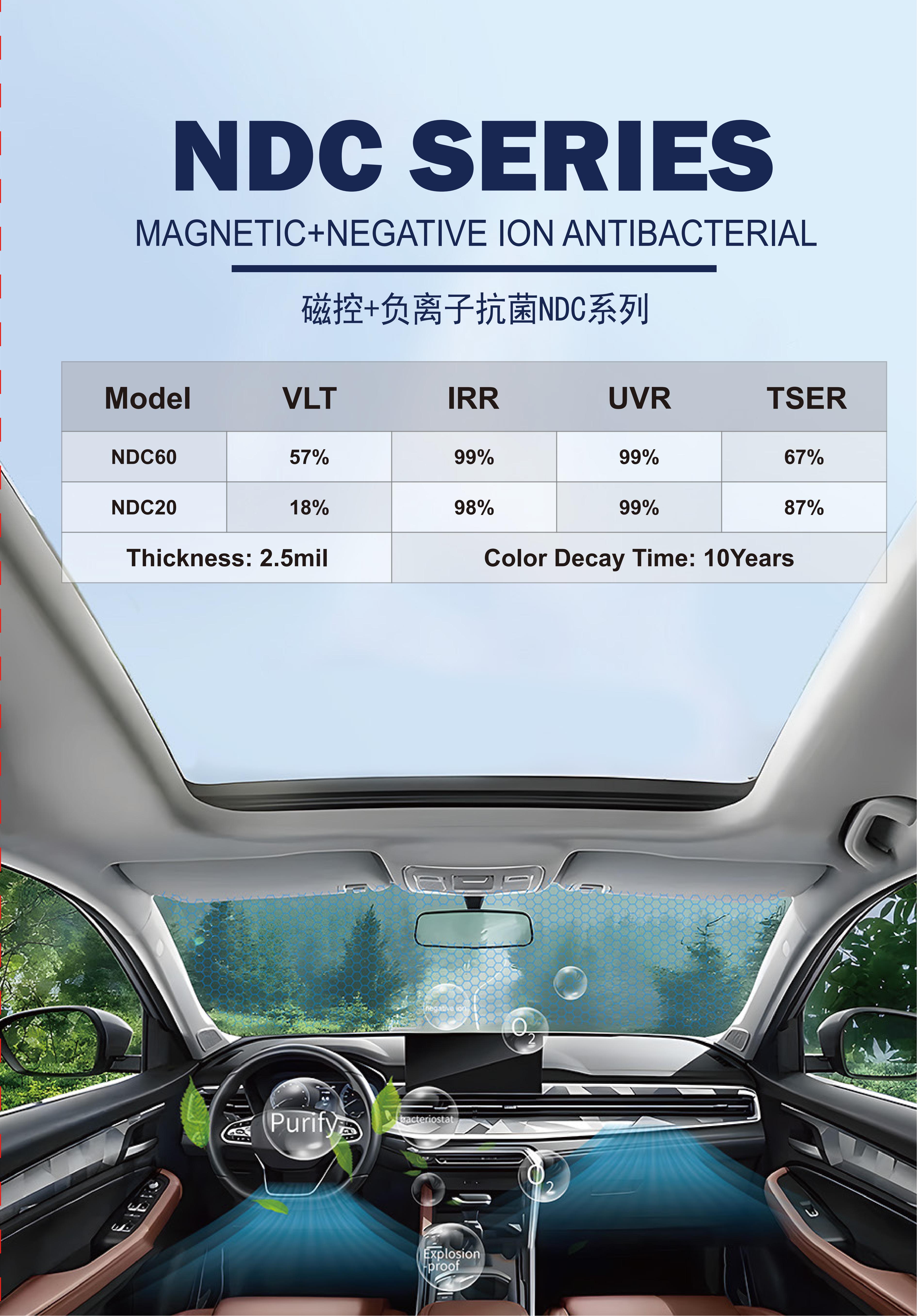 60%VLT  Magnetic+Antibacterial