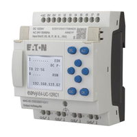 Relais intelligent Eaton EASY-E4-UC-12RC1 avec horloge temps réel 12/24V ACDC, 8 entrées, 4 sorties, montage DIN pour automatisation programmée des bâtiments