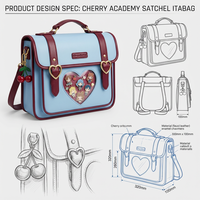 Bolso de Hombro Personalizado con Diseño Único de Bosque, Tipo Ita Bag, con Espacio para Exhibir Pins, Material Resistente a la Intemperie, Ideal para Anime y Conveniones