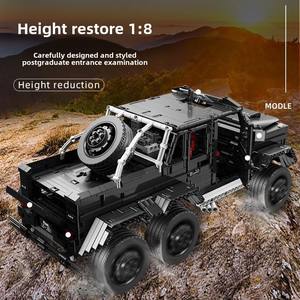LE J901 TLHピックアップトラックブラックG636X6 MOCビルディングブロックエンジニアリング玩具、大人用コレクタブルモデルカーキット1:8スケールモデル - Product Image 4