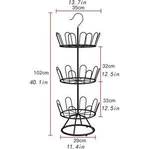 Vente en gros Porte-chaussures amovible simple et rotatif multicouche Armoire à chaussures sur pied pour le rangement des pantoufles de soleil Fils Balcon - Product Image 2