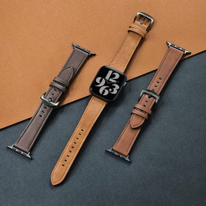 Correa de Cuero para Reloj <span class=keywords><strong>Apple</strong></span> <span class=keywords><strong>Watch</strong></span>, Correa para Smartwatch IWatch 10 9 8 7 6 Ultra 38 42 46 44 49mm - Product Image 1