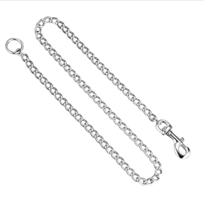 OEM ODM personalizado hierro perro Correa cadena sólido Simple cromado en diferentes tamaños para perros grandes - Product Image 4