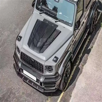 LANGyu Pièces et accessoires automobiles Capot avant pour Mercedes Benz Classe G W464 Style Che-ls Fibre de carbone sèche Capots moteur 2019+