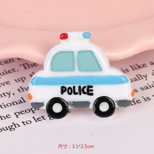 Venta al por mayor accesorios de resina con parte trasera plana varios coches <span class=keywords><strong>ambulancia</strong></span> autobús escolar Taxi camiones de construcción artesanías para niños Decoración - Product Image 6