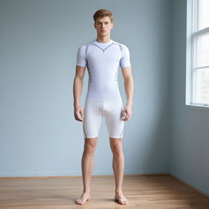 Camisetas de poliéster de alta calidad para hombre, para deporte, ejercicio físico, secado rápido, correr, ciclismo, trotar, ropa para hombre, camisetas, Tops - Product Image 3