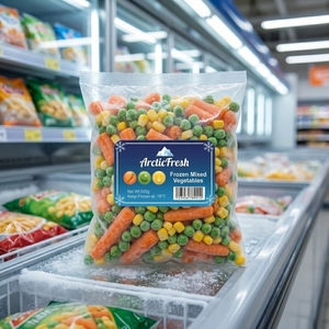 Étiquettes personnalisées imperméables pour aliments surgelés, rouleau d'autocollants en papier synthétique avec faible MOQ - Product Image 4