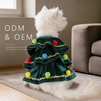 Ensemble de costumes de Noël pour chien en polyester à deux pattes avec tour de poitrine et longueur du dos, tailles pour petits chiens, chats et chatons