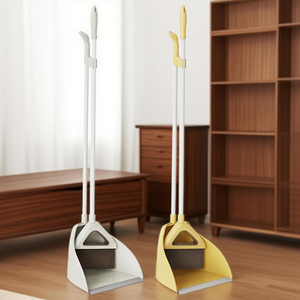 Fábrica Hot Sale Vassoures e Stand up Dust Pan Define Limpeza Doméstica Com Punho Longo Vassoura e <span class=keywords><strong>Dustpan</strong></span> - Product Image 1