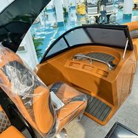 Bateau ponton Kinocean 22 pieds, bateau de sport de luxe en aluminium pour 12 personnes avec sièges inclinables électriques et option moteur hors-bord
