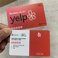 Toque y comparta NFC inteligente sin contacto Revise con nosotros en la tarjeta Trip Advisor Código QR Tripadvisor NFC Tarjeta de revisión QR